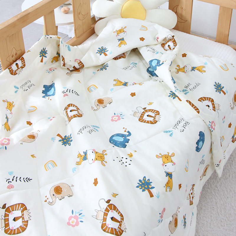 婴儿a类夏凉被可水洗儿童全棉空调被可机洗幼儿园夏季小被子