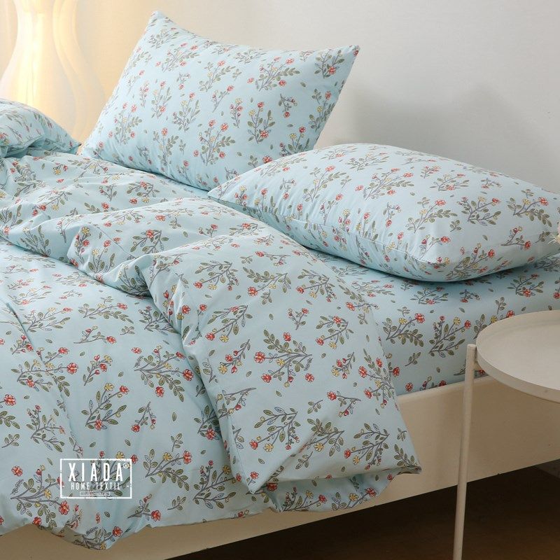 兰芷 干净小碎花被套单件1.5x2.0x2.3单人双人床全棉被罩清新