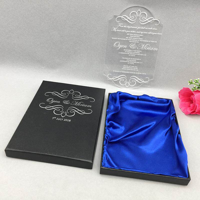 透明亚克力有机玻璃邀请函 亚克力婚礼邀请卡 结婚纪念卡请帖丝印