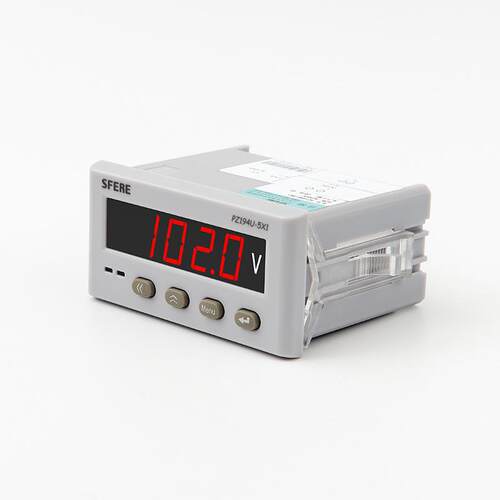 江苏斯菲尔 PZ/CD194U-5X1开孔尺寸91*44mm相数显交流电压表