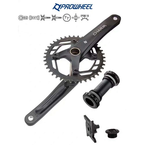Prowheel浩盟山地车中空一体牙盘10 11 12速单盘34 36T 38T正负齿