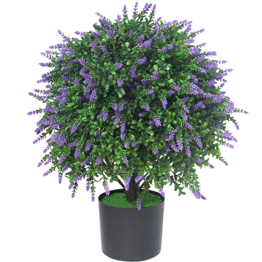 亚马逊热销仿真绿植球型盆景薰衣草盆栽黄杨木带红果白果球形植物