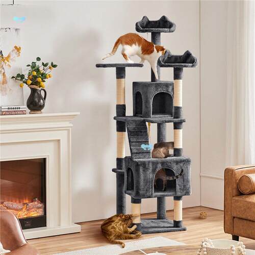 Costoffs 72 Cat Tree Deluxe Multi Level Cat Tree with 2跨境
