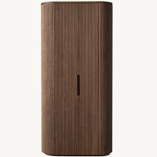 RH现代简约轻奢书柜美式乡村复古实木家用双门衣柜家用餐边柜储物