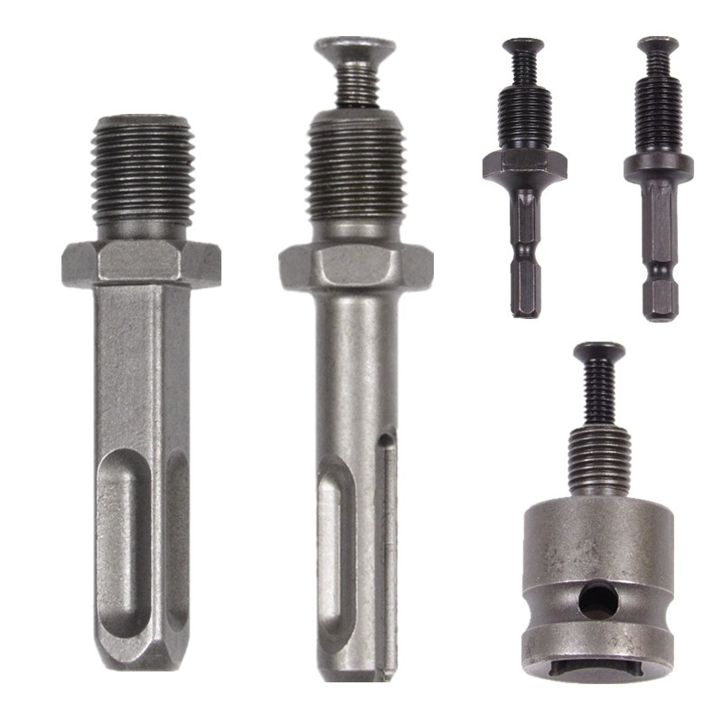 【夹头转换杆】圆方六三角柄电动扳手四方口电锤转换手电钻连接杆