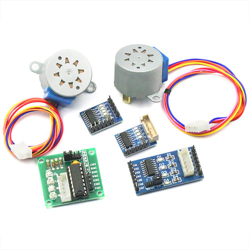 步进电机28BYJ4+ULN2003驱动板4相5线 5V12V步进电机减速电机模块