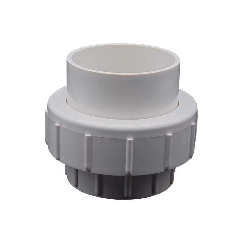 PVC给水活接20 25 32 40 50 63 75 90 110单由令水管配件接头白色