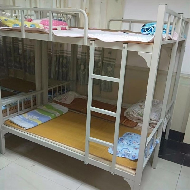 学校上下铺双层铁床午托床中小学生宿舍铁床员工简约高低床厂家
