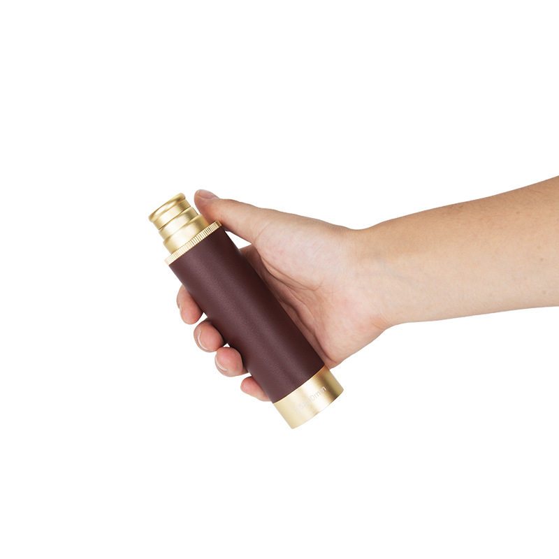 25x30单筒望远镜 高倍高清望远镜 袖珍海盗镜带皮包礼品