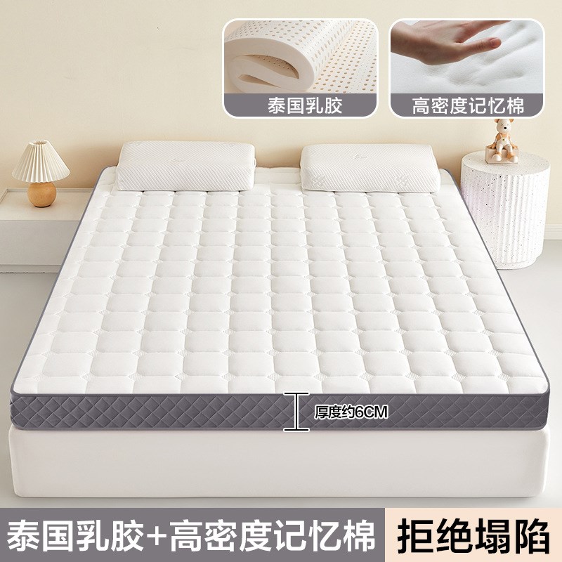 床垫家用卧室软垫乳胶记忆海绵垫子通用遮盖物学生宿舍单人租房用
