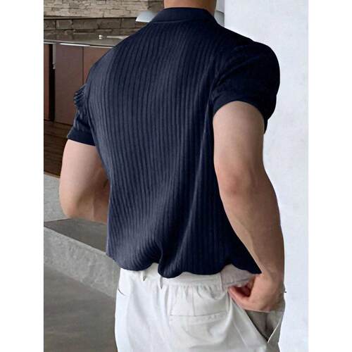 E 38986 British Dandy Ice Silk Knit Polo 英伦雅痞冰丝针织