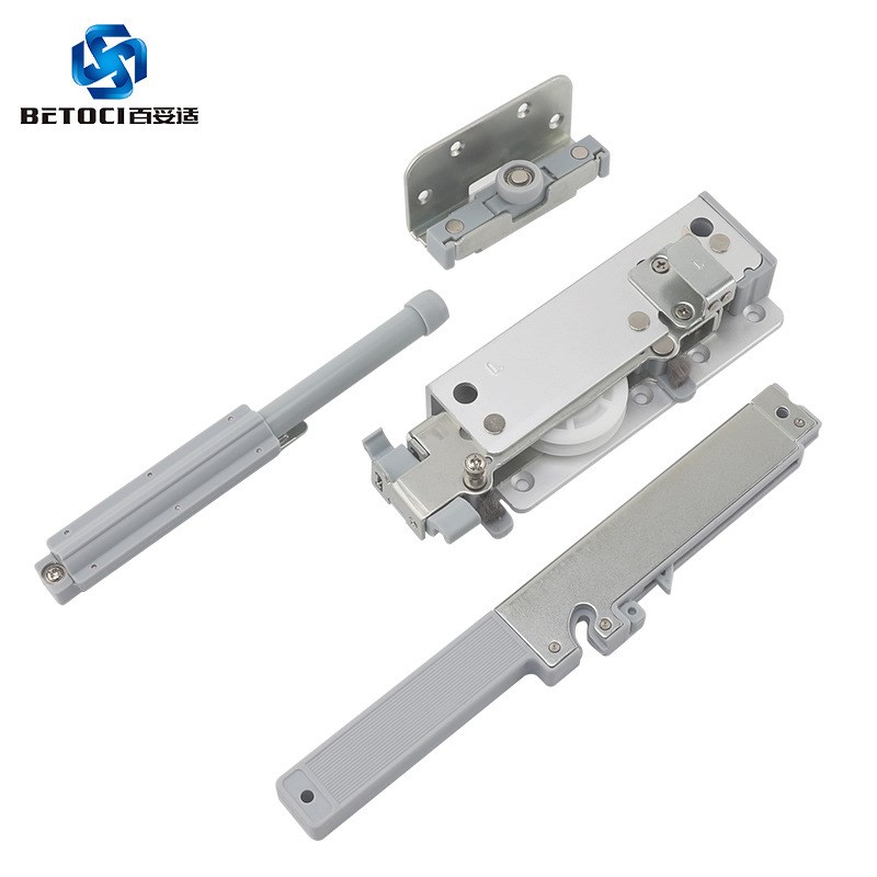 电视展示柜对开趟门滑轨 衣柜推拉双向阻尼缓冲小巴士门移门轨道