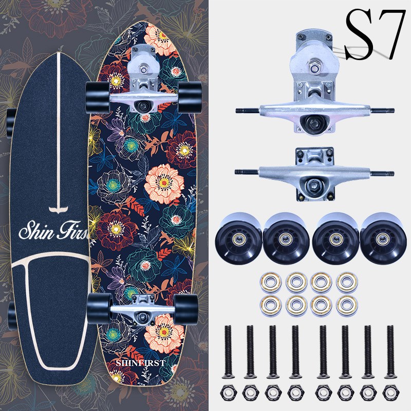 美国Shinfirst陆地冲浪板模拟冲浪滑雪刻滑训练初学者陆冲滑板S7