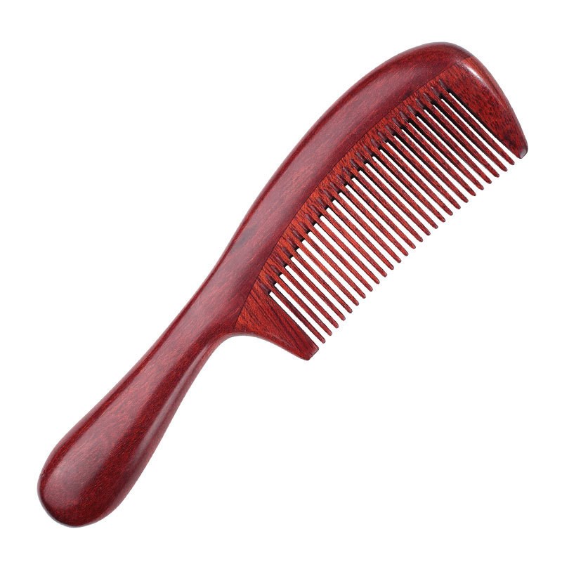 檀木梳子 酸枝木梳SSM1-25-A 加厚圆柄 混批