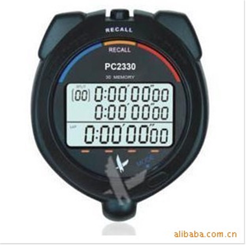 供应天福牌PC2310运动秒表/三排10道记忆秒表