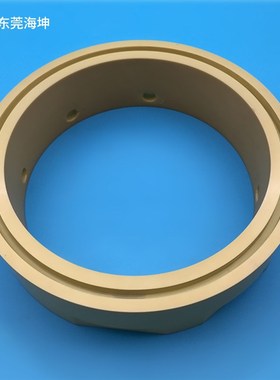 黄色氧化锆陶瓷件定制 抛光耐磨损陶瓷密封环 高韧性精密陶瓷套