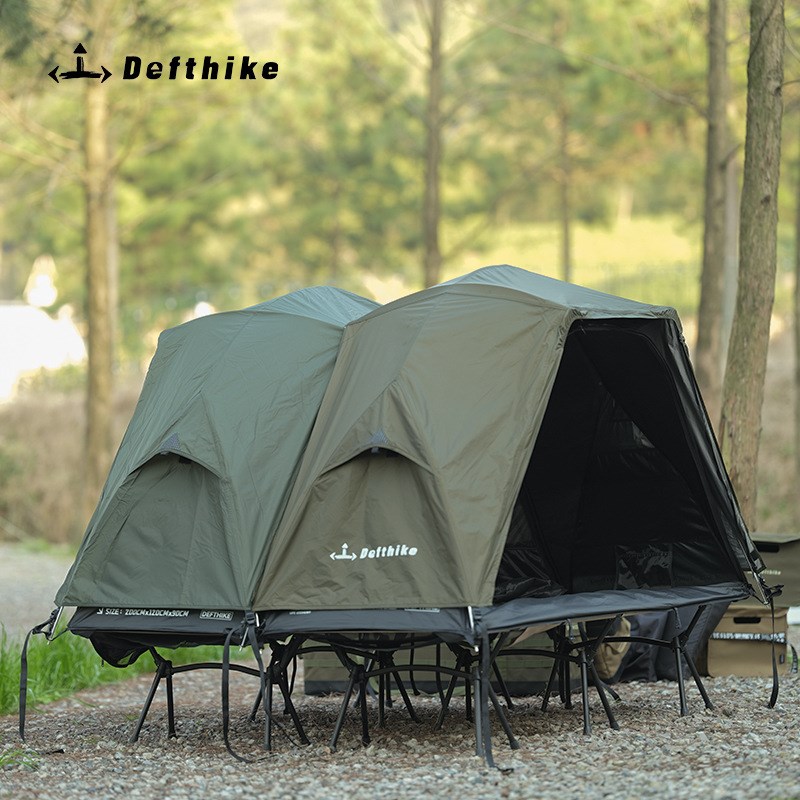 Defthike迪飞客行军床帐篷延帐遮阳防晒可拼接地户外钓鱼单人帐篷