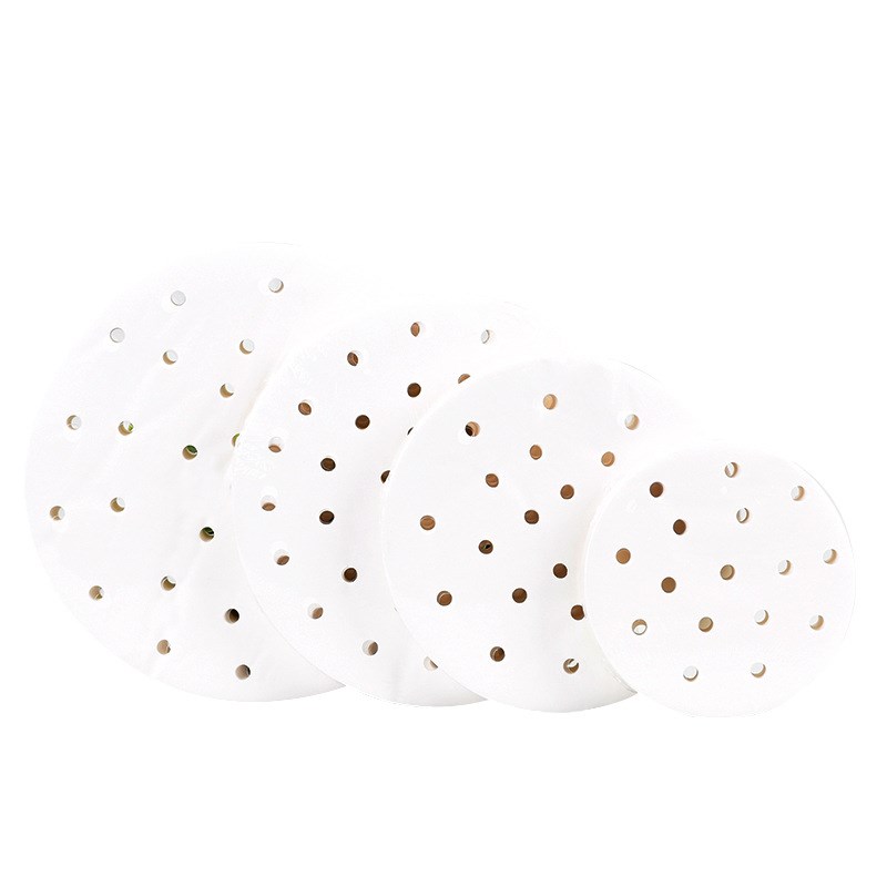 蒸笼纸8.5寸 圆形硅油纸 蒸包垫纸400张 小笼包馒头纸 不粘底