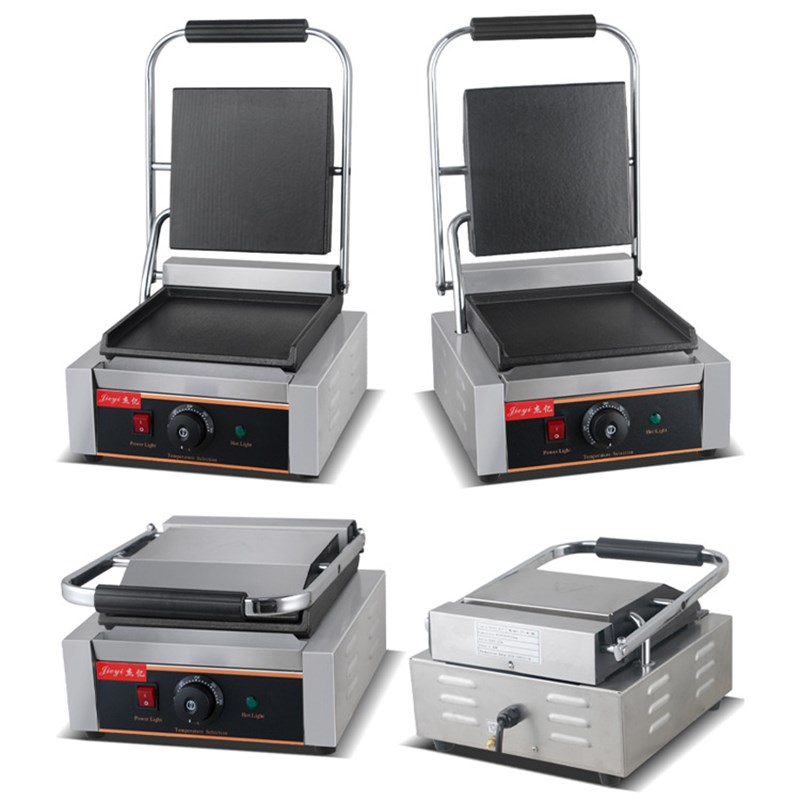 杰亿单压板扒炉FY-811B商用全平电扒炉铁板烧煎牛扒鸡扒铁板鱿鱼