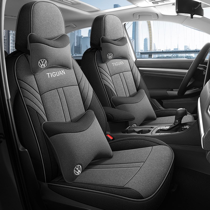 2009-2022新老款途观 L四季坐垫套全包围座套亚麻汽车座椅套
