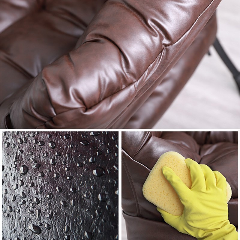 沙发懒人椅子现代简约单人沙发椅卧室阳台休闲电脑椅家用皮质