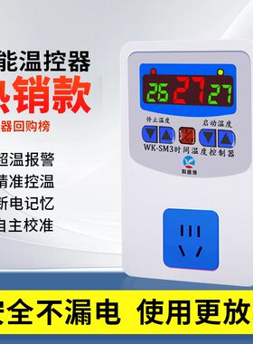 温控器温度显示器室内记录仪表家用精准电子数显开关智能控温插座