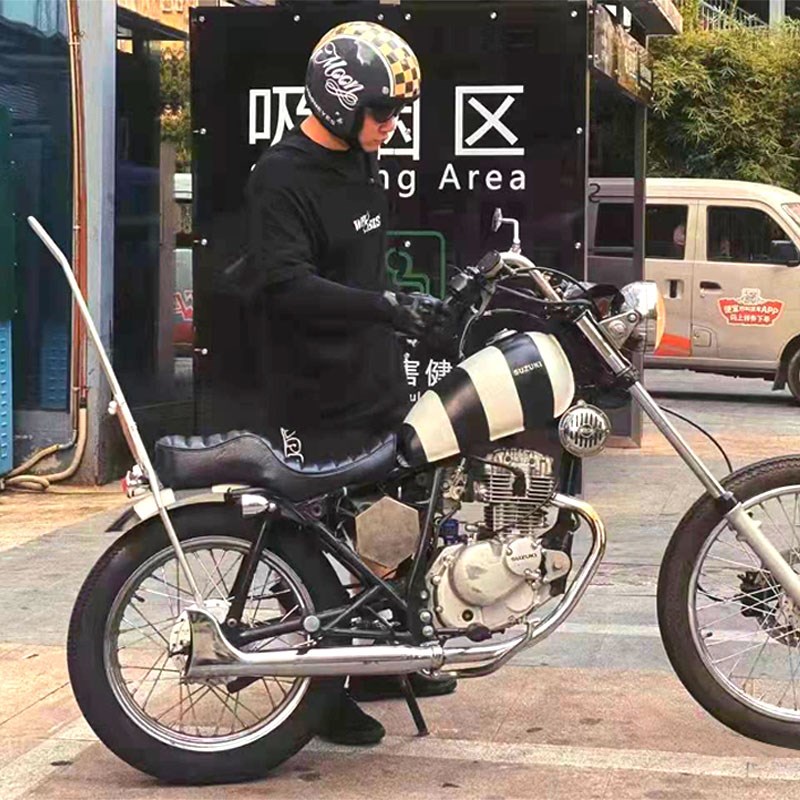 适用于gn125太子125/美式太子改装电池盒坐垫油箱后弓/车把/排气