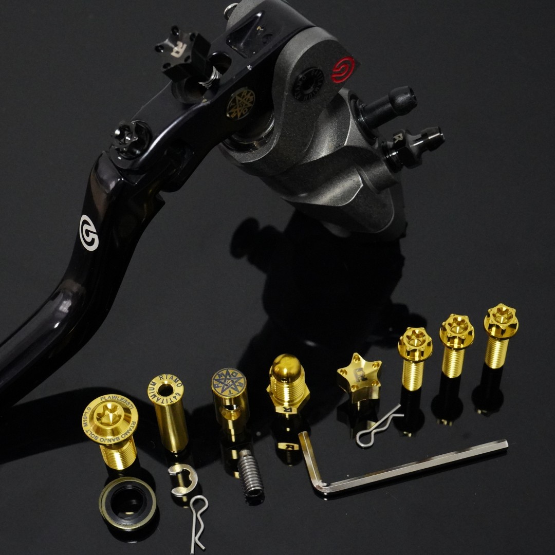 瑞莫 布雷博锻造直推CNC上泵MOTOGP专用钛合金螺丝全套装双版本