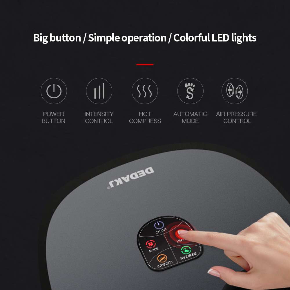 DEDAKJ 全自动足疗机穴位揉捏家用按脚按摩器foot massager足疗机