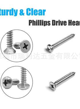 跨境货源815pcs盘头沉头十字自攻螺丝套装304不锈钢自攻螺钉盒装