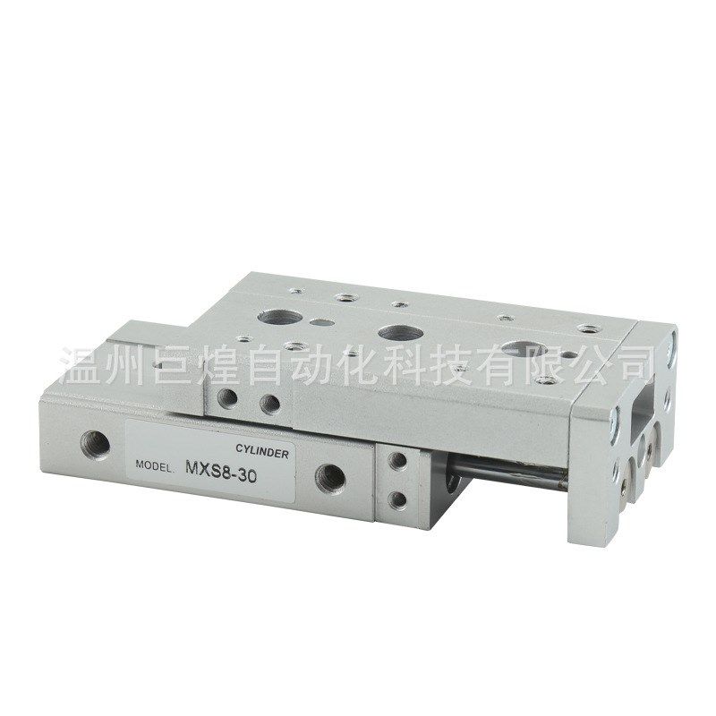 现货SMC型气缸MXS双缸气动滑台气缸不锈钢导轨可调气缸厂家