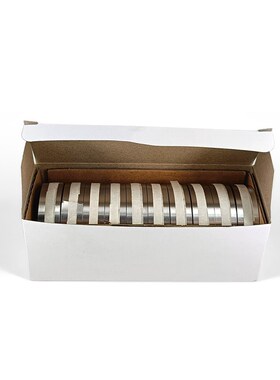 适用DYMO达美M1011/M11金属铝质带粘性标签带35800标签机色带12mm