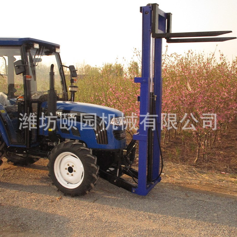 前置叉车 升高叉车全自动堆高车 拖拉机前置四轮驾驶座电动叉车