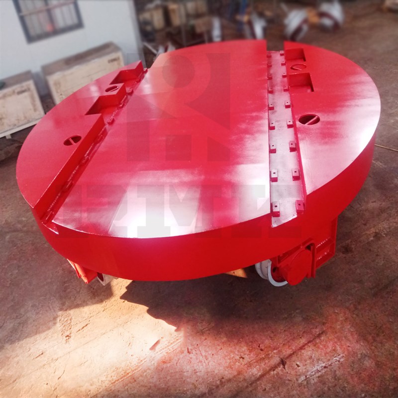 工业自动电动转盘 电动轨道转盘旋转结构 轨道平车换轨平台车