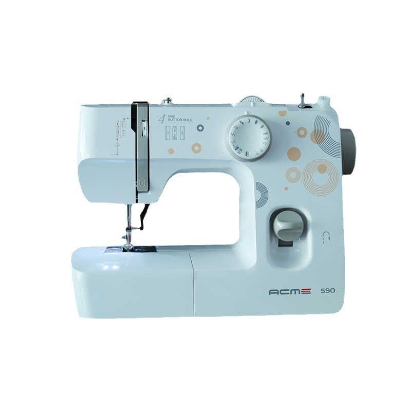 爱可美acme590多功能家用迷你电动缝纫机衣车锁边绣花仿绷缝台式