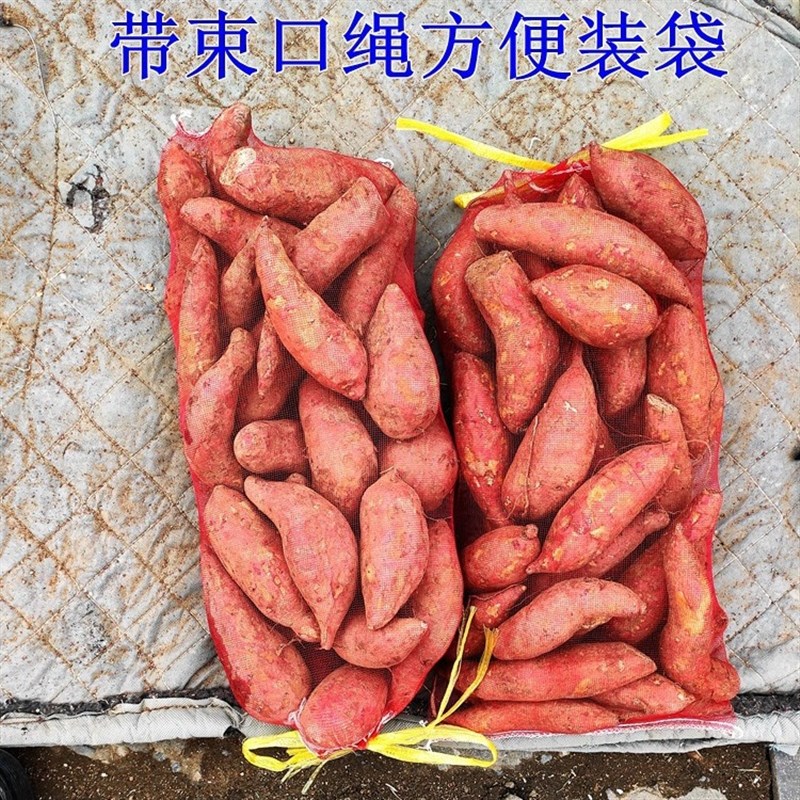 100条包邮装红薯网袋地瓜小网兜20斤10斤红薯纱袋子水果网袋包邮