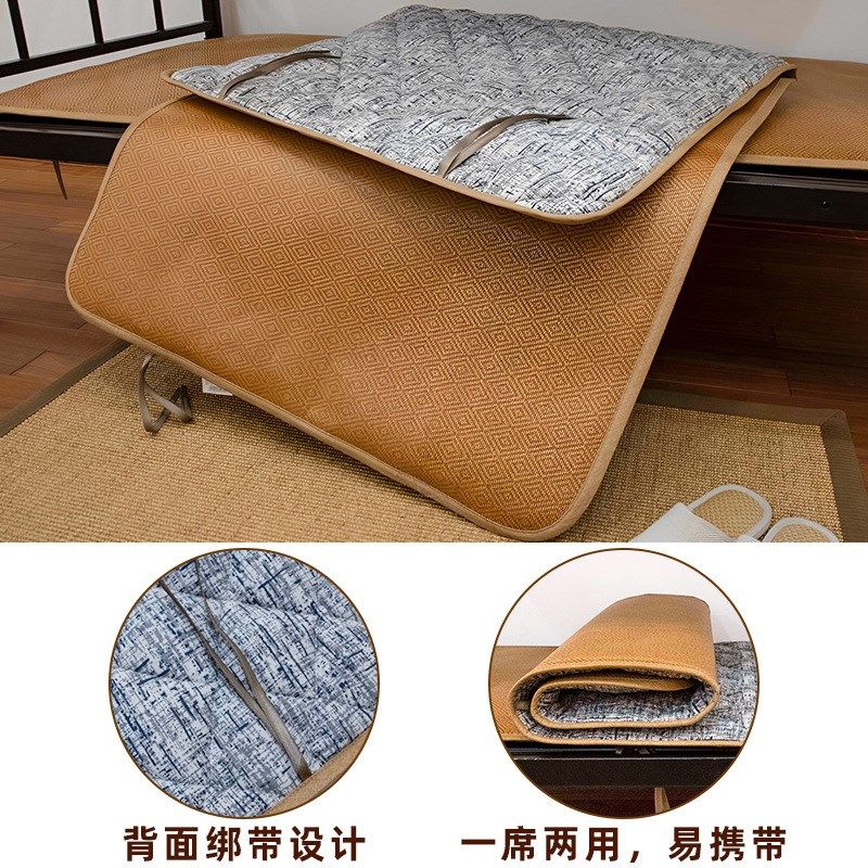 老席匠 凉席藤席双面床垫学生单人床宿舍寝室铺床褥子单条装90*19,床上用品,藤席,淘宝优惠券,粉丝福利购,淘宝优惠卷