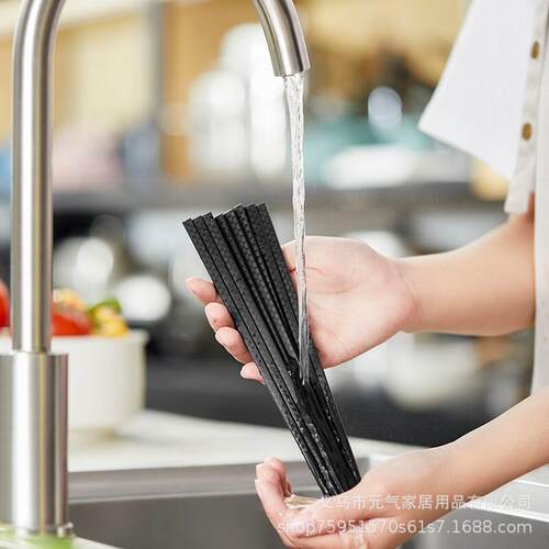 A日式合金筷子家用高端防滑耐高温精品料理筷酒店商用筷子