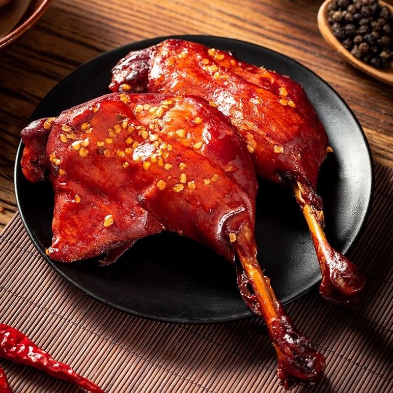 香辣盐焗大鸭腿麻辣鸭腿独立包装开袋即食办公室休闲零食夜宵美味
