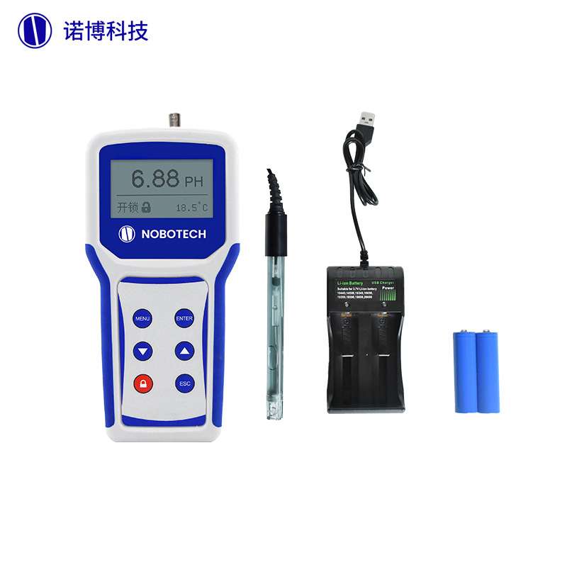 上海诺博便携式pH计PNB-116二次供水pH值检测水质测量智能酸碱