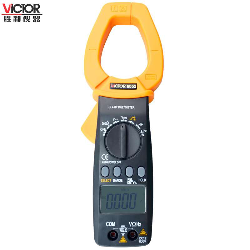 胜利原装VC6052数字钳形表胜利数字钳形表2000A大电流钳表万用表