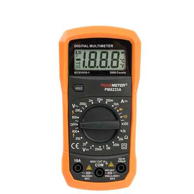 华谊 MS8233E/D/C/B/A 数字万用表 电阻/温度 背光 数据保持