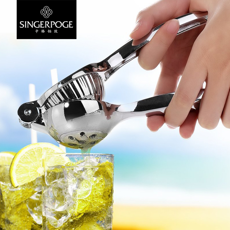 锌合金手动水果榨汁机加厚柠檬夹橙子家用压汁器婴儿迷你辅食原汁