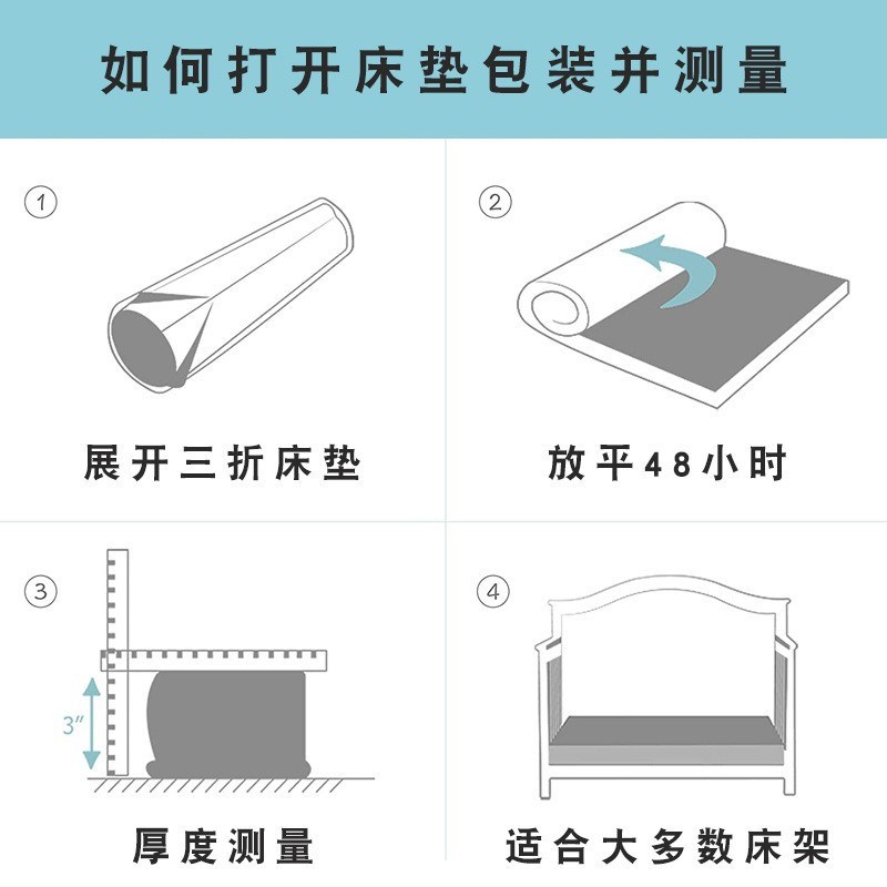新品可折叠婴儿床垫新生儿宝宝软垫高密度海绵泡沫Y垫婴童床垫
