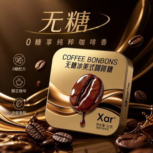 Xar无糖咖啡糖 零蔗糖 精选阿拉比卡咖啡 提神 咖香四溢