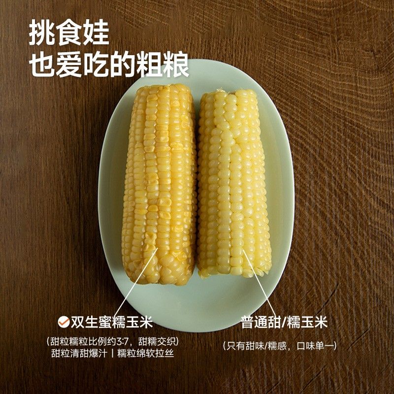【26年头茬】下厨房双生蜜糯玉米农科院新品种3甜7糯甜糯交织