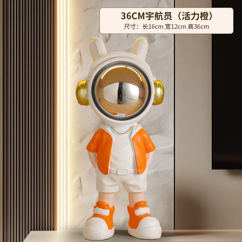 太空人宇航员摆件客厅餐边酒柜子电视机柜直播间高级W感艺术品装