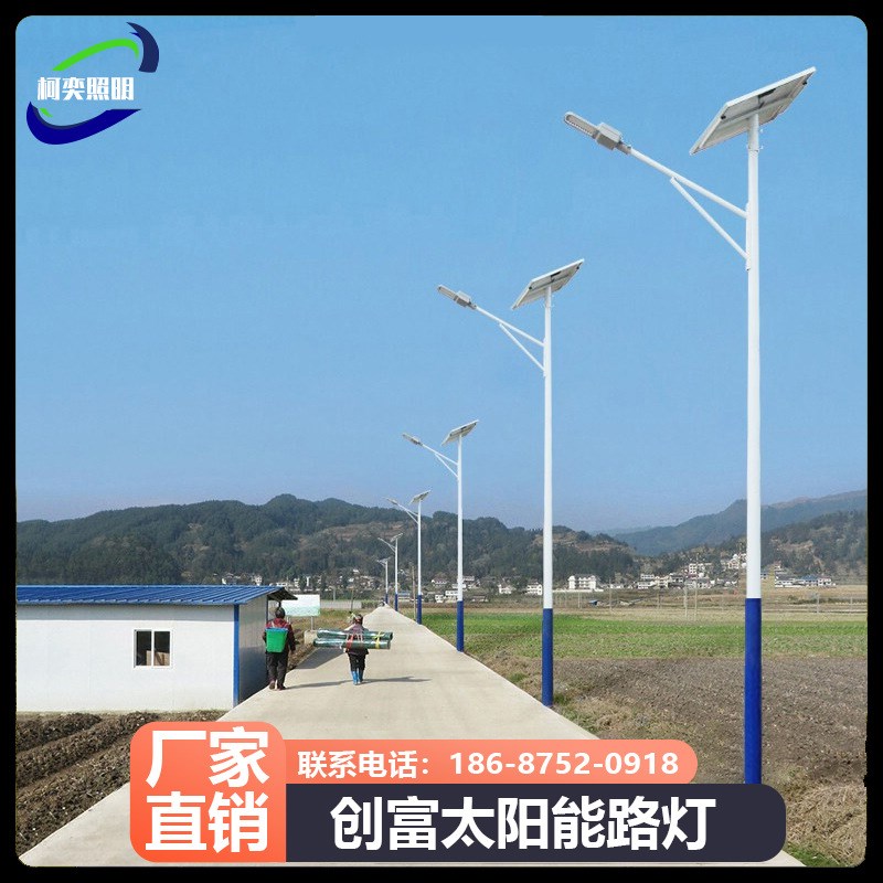 太阳能路灯新农村户外庭院灯6米LHED工程照明人体感应路灯