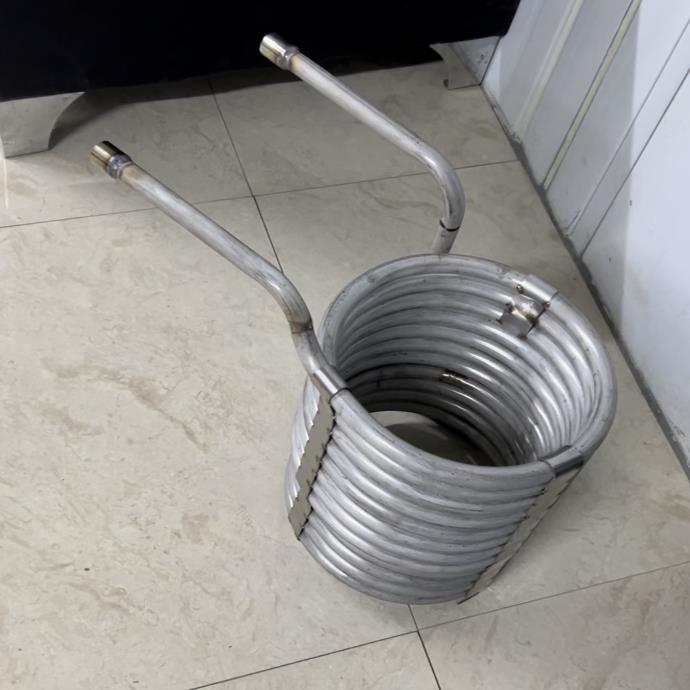 2.0无缝管 蒸汽热水壁炉加热盘管水箱冷水降温换热器冷却器不锈钢