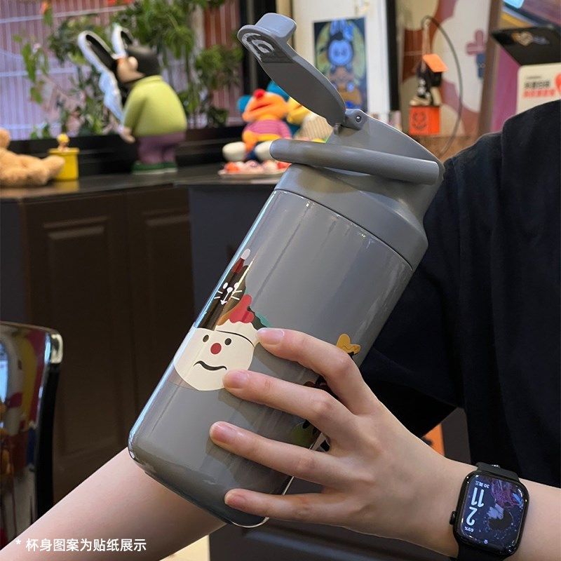 章鱼小姐的杯子茶水分离大容量保温杯316不锈钢女生便携泡茶水杯